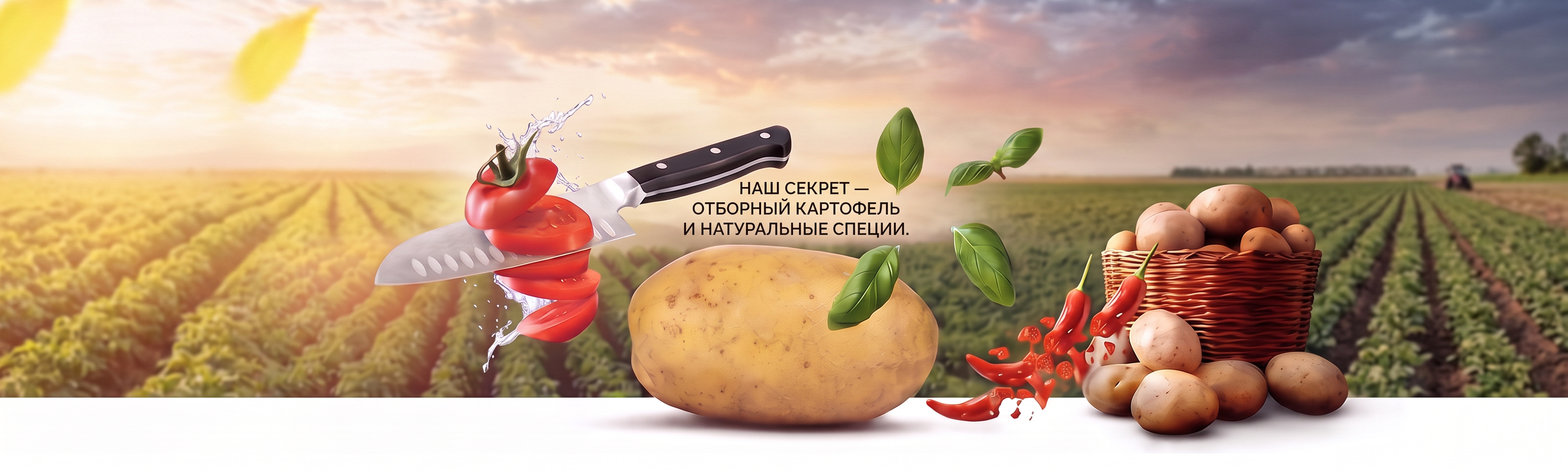 Наш секрет — отборный картофель и натуральные специи